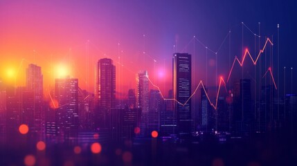Poster - accelerating business growth urban skyline gigapixel imagery cityscape aerial perspective modern gro