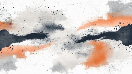 Poster - Creative ink splatter art showcase urban studio graphic design modern close-up contemporary aesthetic