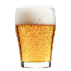 Poster - A transparent background isolates a glass of beer in this image generated by Generative Ai