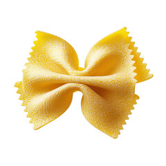 Aufkleber - Bow tie pasta is depicted solo on a transparent backdrop, a product of Generative Ai technology