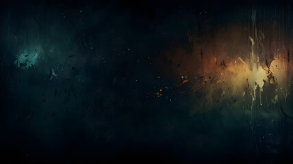 Poster - Mystic cosmos: A mesmerizing view with nebula and universe colors on the black canvas