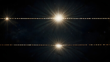 Poster - starry night sparkle: dramatic and mysterious, featuring a striking celestial display with multiple 