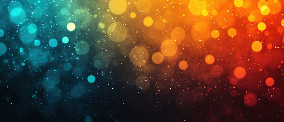 Poster - Vibrant abstract background with colorful bokeh effect creating lively atmosphere