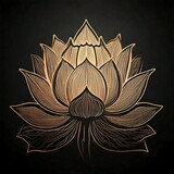 Fiore di loto oro