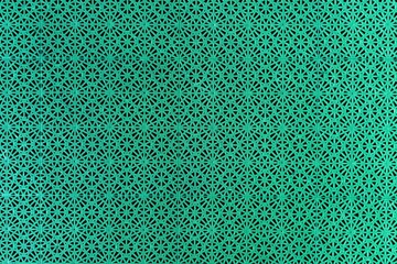 Poster - Repeating geometric shapes create an optical illusion of three-dimensional space. This seamless pattern in retro style good for web design, fabric prints, and more.