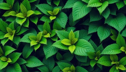 Lush green leaves, vibrant textures, intricate details, isolated, nature, tree