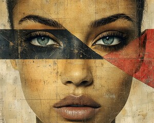Poster - Geometric Minimalist Portrait