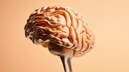 Poster - Intricate details of a human brain in 3D.