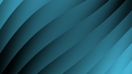 Poster - A flowing, abstract design featuring smooth, teal curves that create a sense of depth and movement.