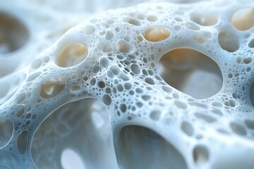 Poster - Intricate Structures Adorned With Delicate, Translucent Membranes Showcase Natural Beauty in a Striking Abstract Display