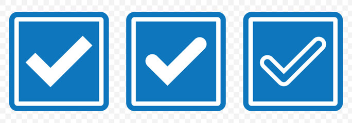 Poster - set of verified badge. blue tick vector. Transparent PNG available
Verified tick badge icon set isolated on transparent background. Social media official account tick symbol collection. EPS 10.