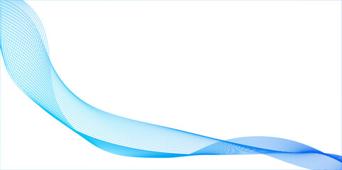 Poster - aabstract blue wave halftone line composition,nmodern technology on white background, technology flo