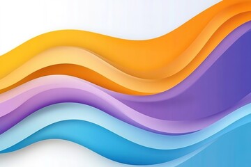 Poster - Abstract flowing curves of color creating a dynamic and modern visual Perfect backdrop