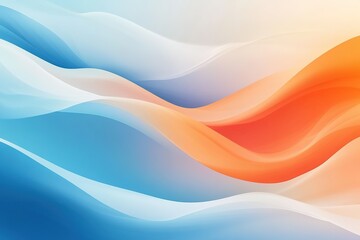 Poster - Abstract flowing waves of color create a dynamic and visually engaging composition