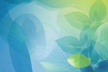 Poster - Abstract Floral Design: Intertwined flowers and flowing organic patterns create movement