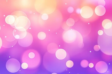 Poster - Dreamy background of light orbs Soft pastel pinks purples and yellows blend together