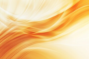 Poster - Abstract design featuring flowing curving orange and beige lines for a dynamic effect