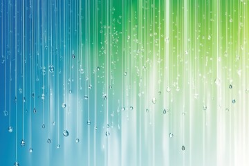 Poster - Abstract background with water droplets falling against a colorful gradient
