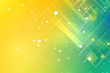 Fototapete - Abstract digital background with geometric shapes lines and gradient colors overlay