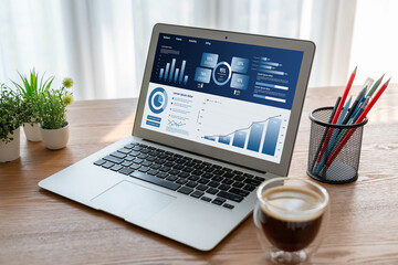 Poster - business data dashboard provide business intelligence analytic for marketing strategy planning snugl