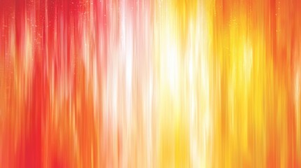 Poster - Bright orange and white background with a red stripe. The orange and white colors create a warm and inviting mood
