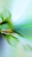 Wall Mural - Green Plasma Light Energy Tunnel