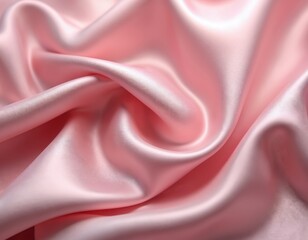 Aufkleber - Satin fabric texture background. Soft pink textile material with shiny, smooth drapery, wave. Luxury abstract colors for elegant silk clothes, festive decor. Textile industry and sewing concept.