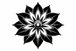 © Pinak - zenobia flower line art silhouette vector illustration