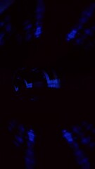 Wall Mural - Digital Light Tunnel Animation Loop