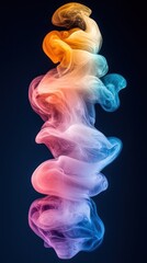Poster - Abstract Colorful Smoke Swirls: A Symphony of Hues and Forms