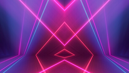 Wall Mural - abstract neon futuristic bright background.