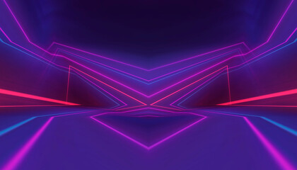 Wall Mural - abstract neon futuristic bright background.
