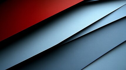 Leinwandbilder - Abstract composition of layered colored paper with shadows and highlights