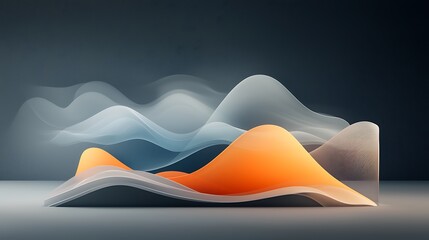 Poster - Abstract 3D landscape design