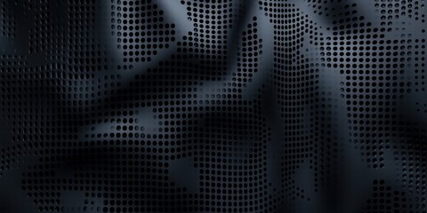 Poster - Intricate Pattern of Perforated Metal Sheet Showcasing Vibrant Round Holes Generative AI
