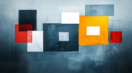 Poster - Abstract geometric shapes composition (6)