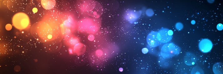 Poster - A colorful background with a lot of small dots.