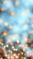 Poster - Blurred lights creating an abstract background with bokeh effect, perfect for festive designs and celebrations