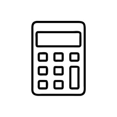 Poster - a calculator in a minimalist style, perfect for representing concepts related to finance and calculations, vector illustration