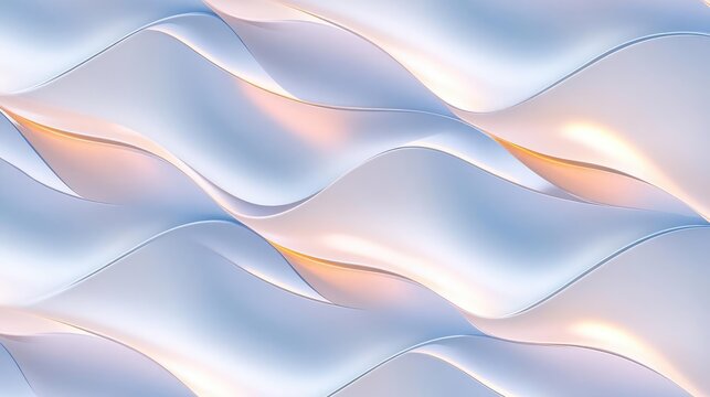 Abstract White And Blue Wavy Background With Glowing Light Effects and Curves and Smoothness and Flowing Style and Softness and Graceful Design with Subtle Color Transition and Gradient Backgrounds
