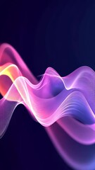 Leinwandbilder - Colorful abstract wave patterns displaying light and energy dynamics in vibrant hues
