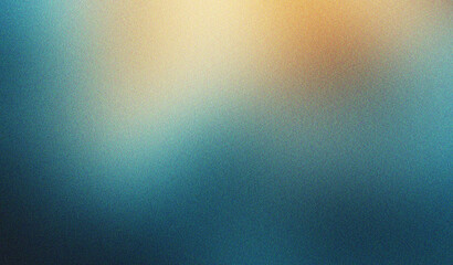 Poster - Teal  Yellow Noise Effect Gradient Texture Grainy Background