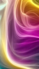 Poster - Colorful abstract design with vibrant patterns and harmonious light effects in a dark background