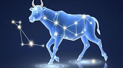 Wall Mural - Zodiac Bull Constellation