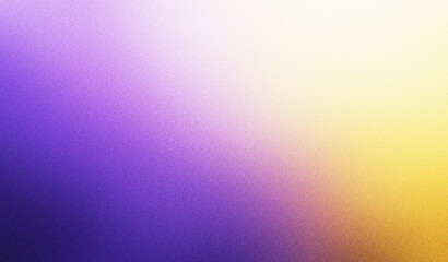 Poster - Purple  Yellow Noise Effect Gradient Texture Grainy Background