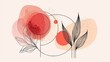 © Iswanto - Abstract floral design, soft colors, modern art, background image, for posters or prints