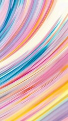 Poster - Abstract wave pattern in pastel colors with smooth blend and light textures