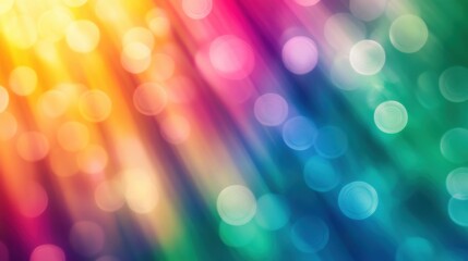 vibrant bokeh background with colorful stripes and light effects
