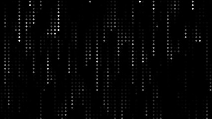 high technology halftone dots abstract background animation, binary, coding computer programming concept