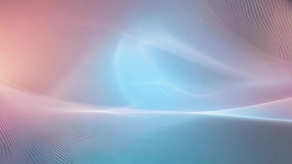 Poster - Abstract Wave Gradient Background with Light Streaks. Dynamic Motion Effect in 4K.